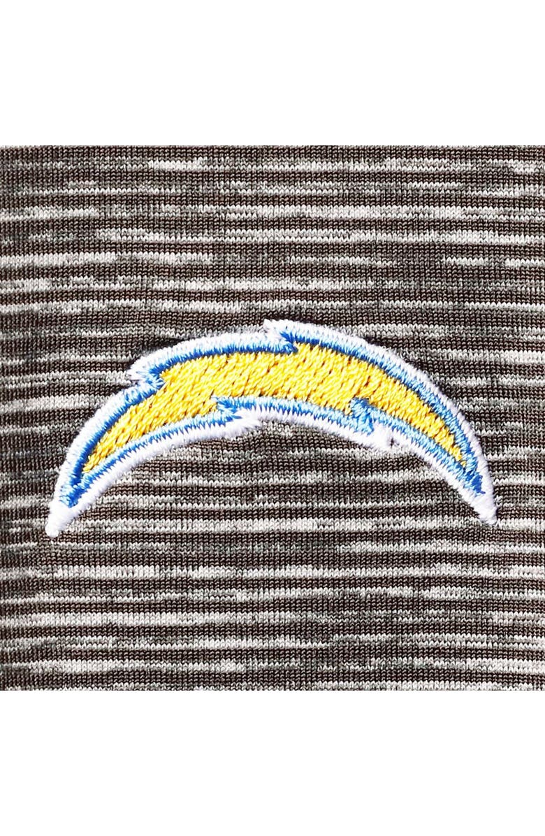 vineyard vines Men's Vineyard Vines Charcoal Los Angeles Chargers Destin Stripe Sankaty Polo, Alternate, color, 