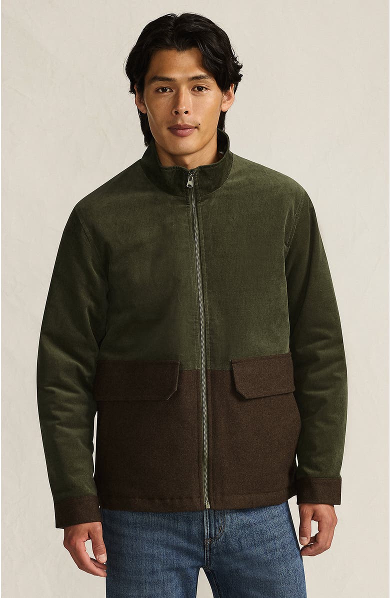 Lands' End Mixed Media Cord Jacket, Main, color, Woodland/Walnut Brown