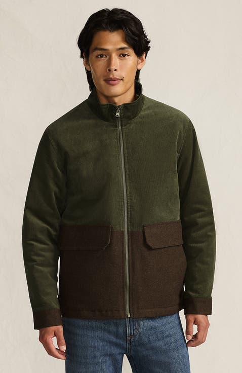 Mixed Media Cord Jacket