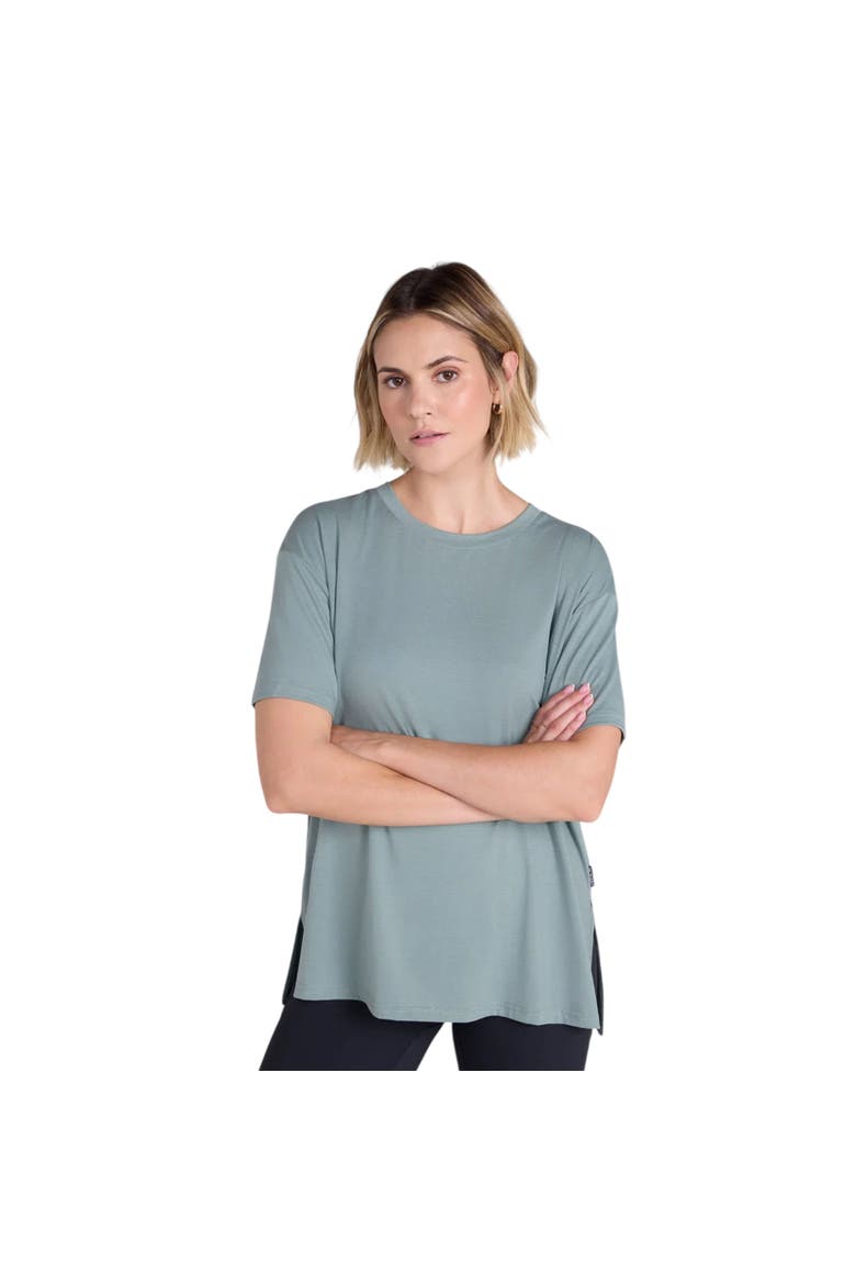 Sarah Short-Sleeved Active T-Shirt, Alternate, color, Pale Green