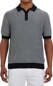 DKNY SPORTSWEAR Skyscraper Cotton Polo Sweater