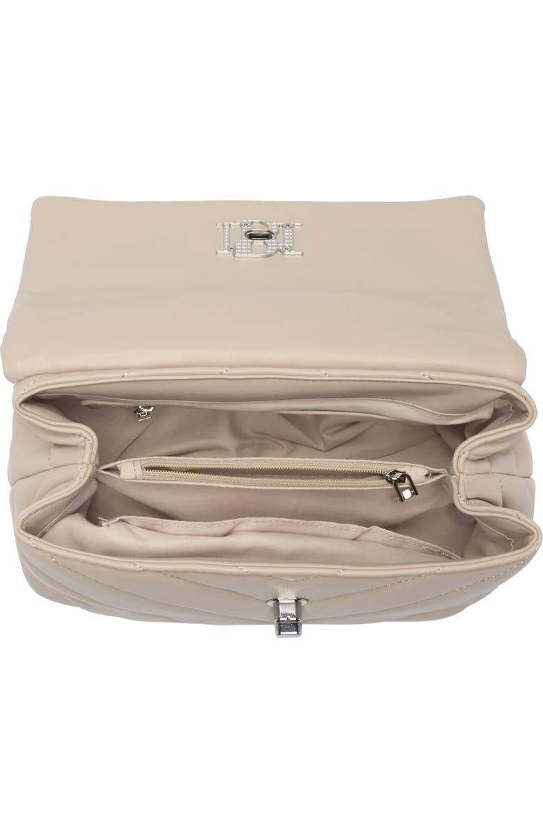 Badgley Mischka Collection Diagonal Quilted Convertible Shoulder Bag, Alternate, color,