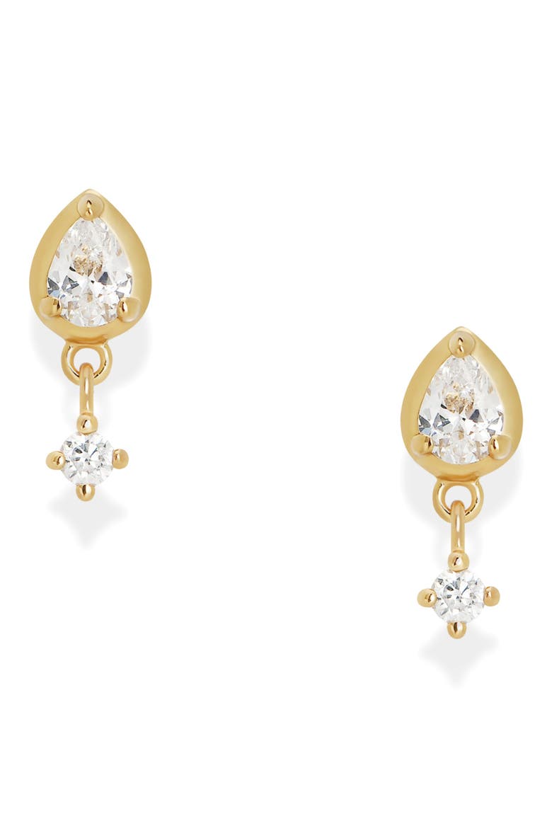 Quinn Stud Earrings, Main, color, GOLD