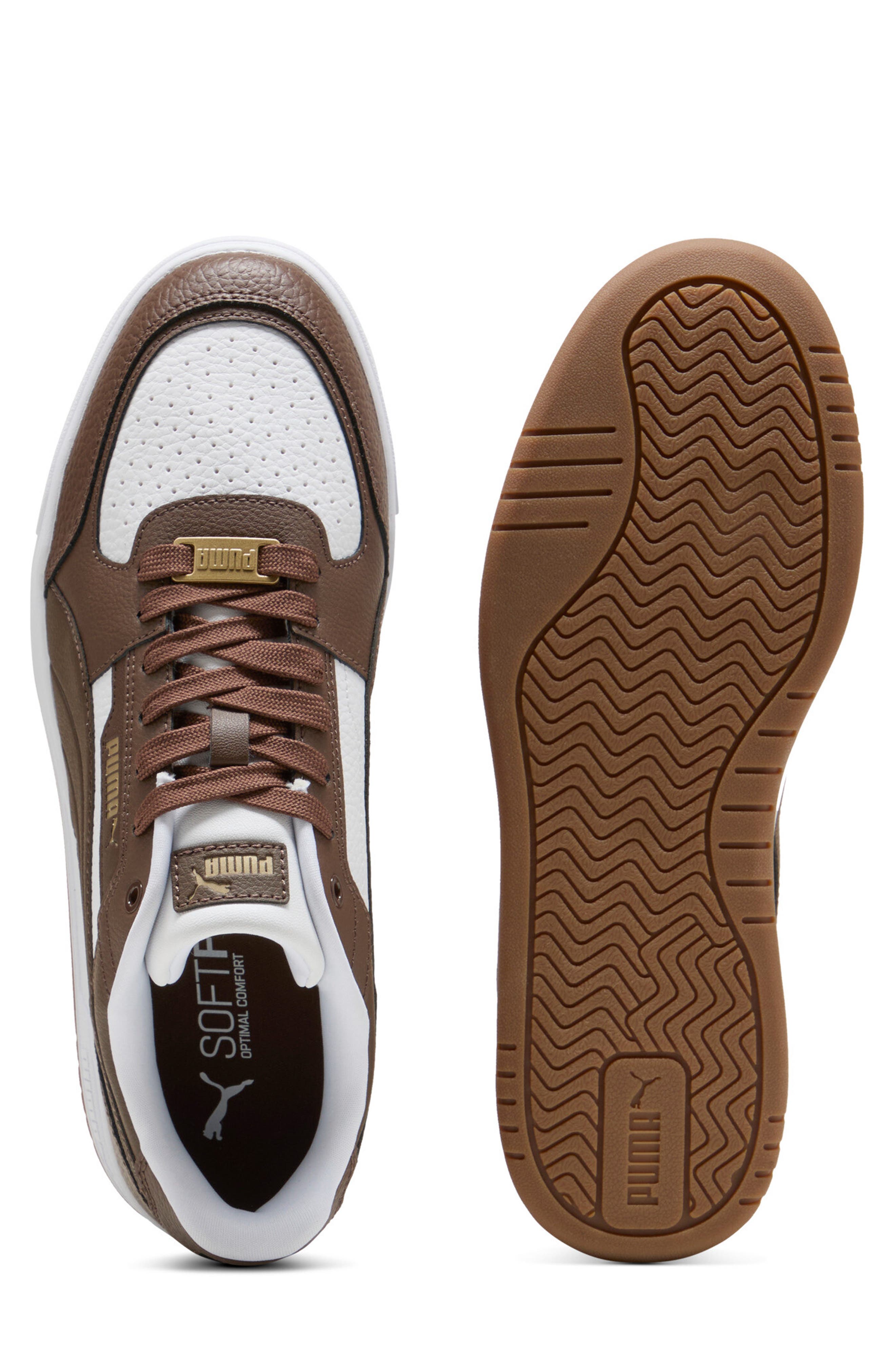 Caven III Plus Sneaker, Alternate, color, CHESTNUT BROWN/ WHITE/ GOLD