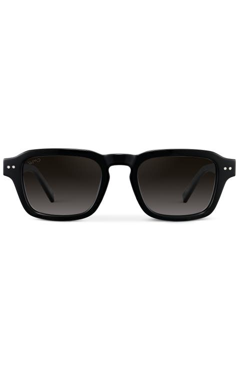 Morris - 49mm Rectangular Polarized Sunglasses