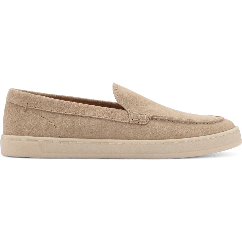 Mango Suede Loafer In Sand