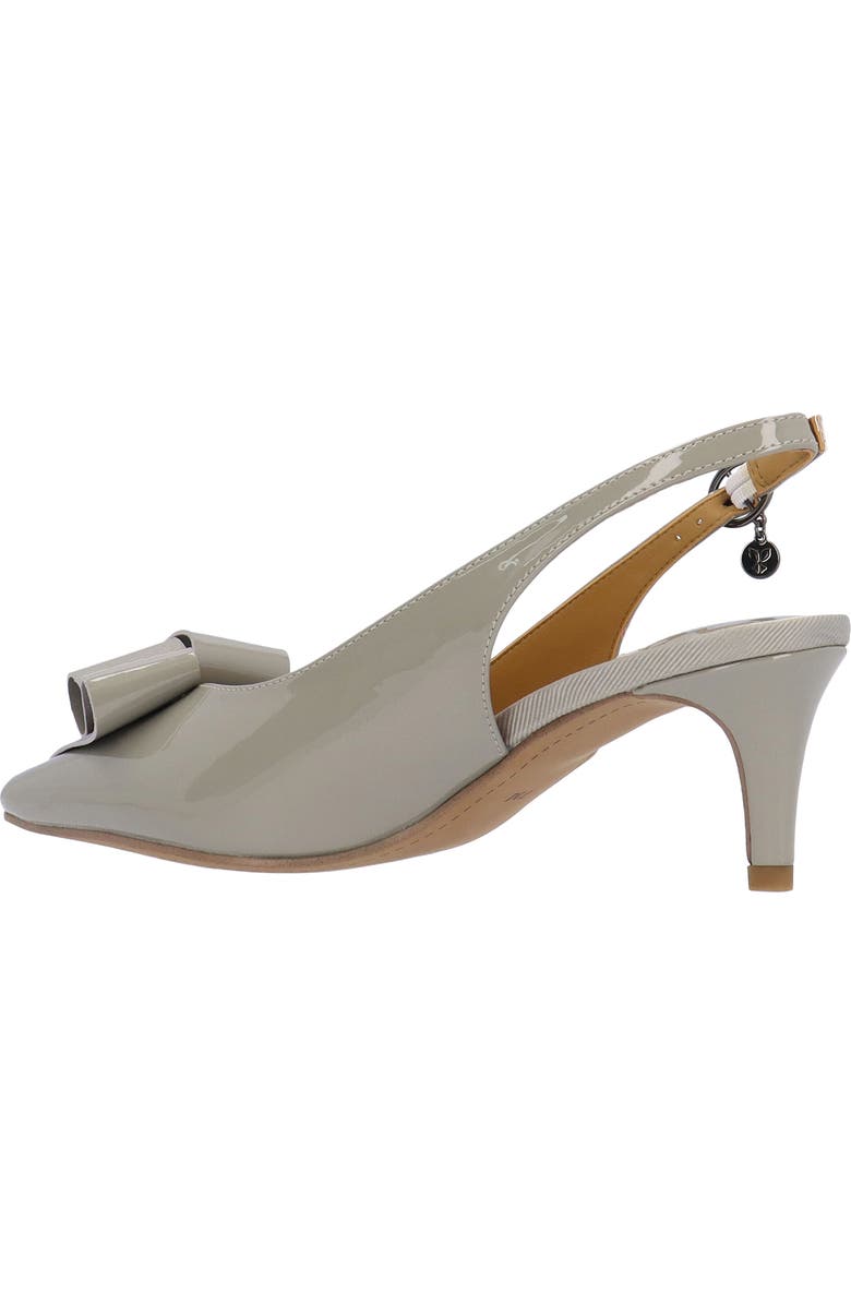 J. Reneé Delara Pointed Toe Slingback Pump, Alternate, color, Dark Grey
