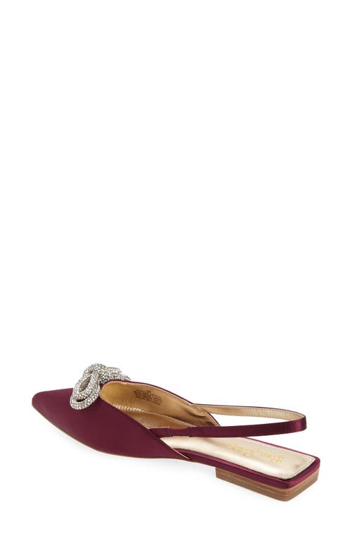 Lilly Pulitzer Brit Pointed Toe Slingback Flat In Amarena Cherry