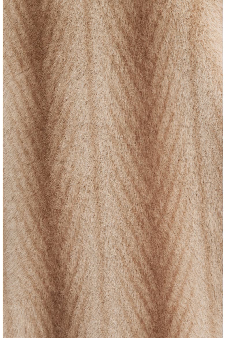 Faux Fur Bomber, Alternate, color, BEIGE