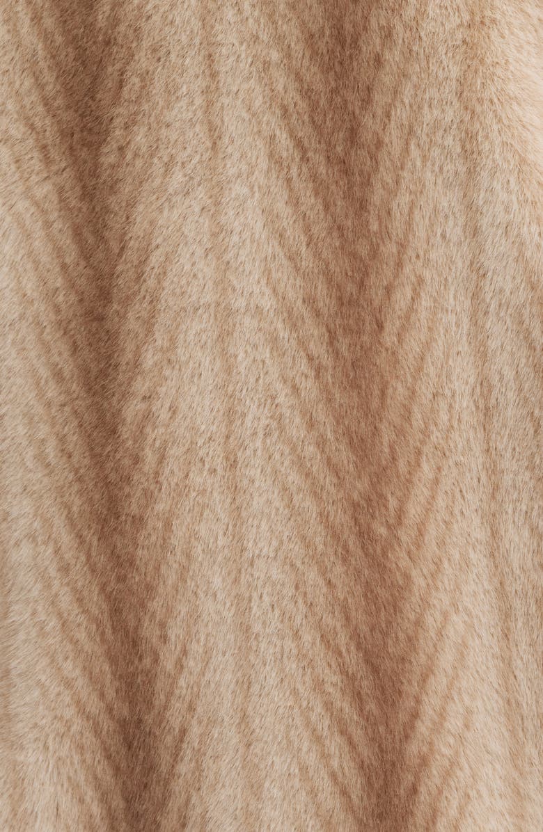 Via Spiga Faux Fur Bomber, Alternate, color, Beige