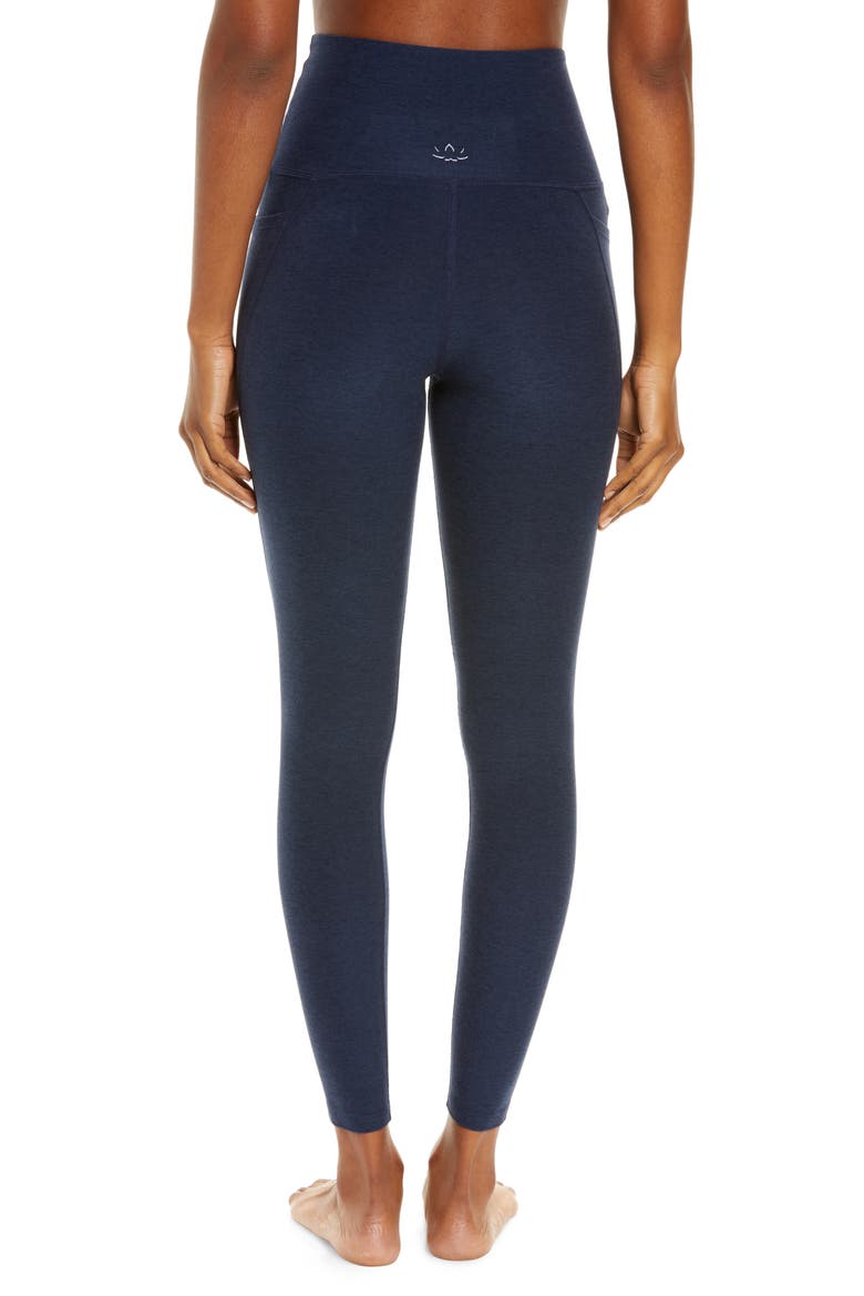Everyday Space Dye High Waist Pocket Leggings, Alternate, color, NOCTURNAL NAVY