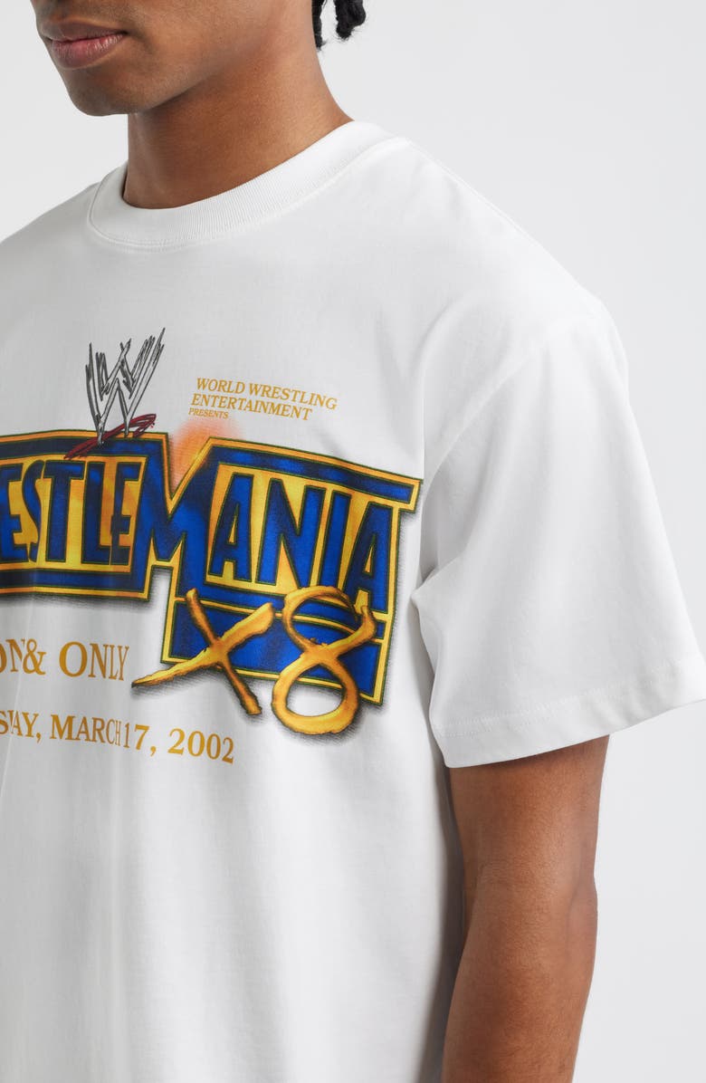 ID Supply Co WWE Wrestlemania Icon Vs. Icon Graphic T-Shirt, Alternate, color, White