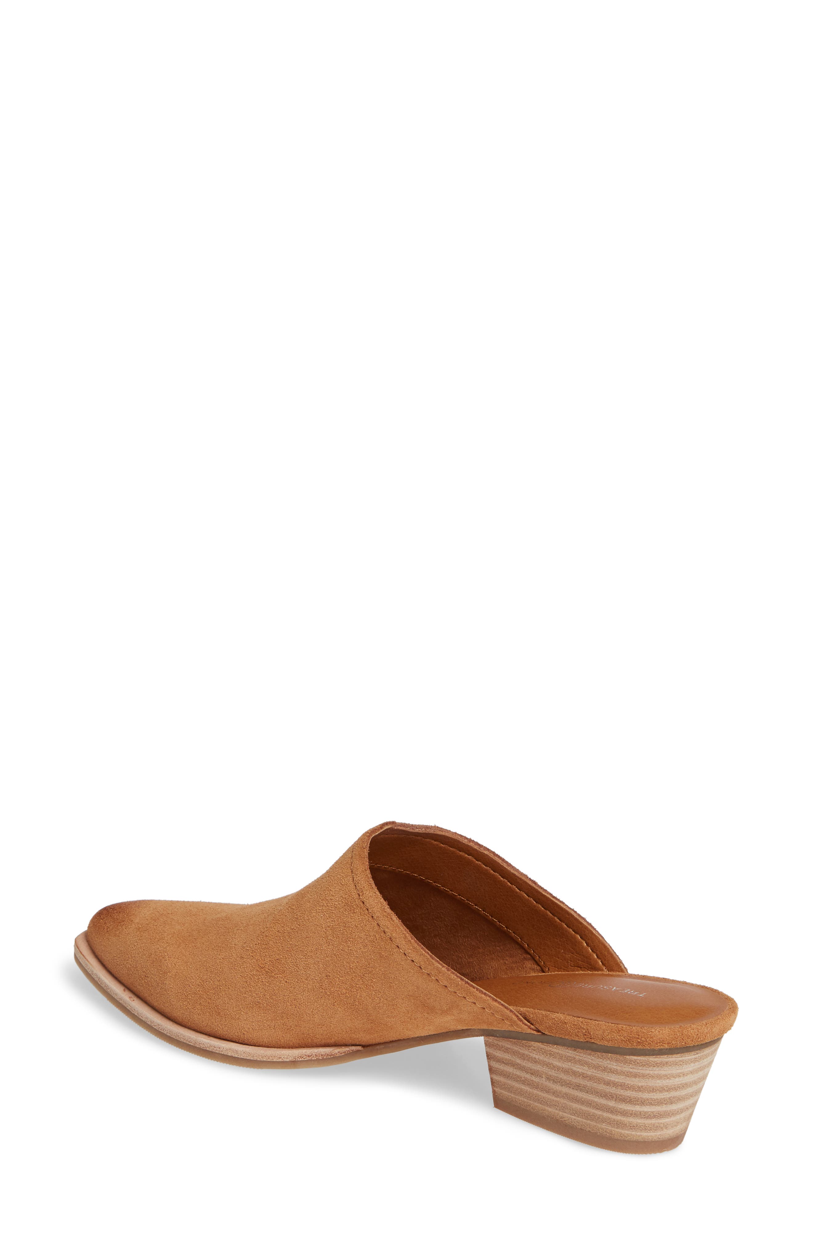 Elle Mule, Alternate, color, CHESTNUT SUEDE