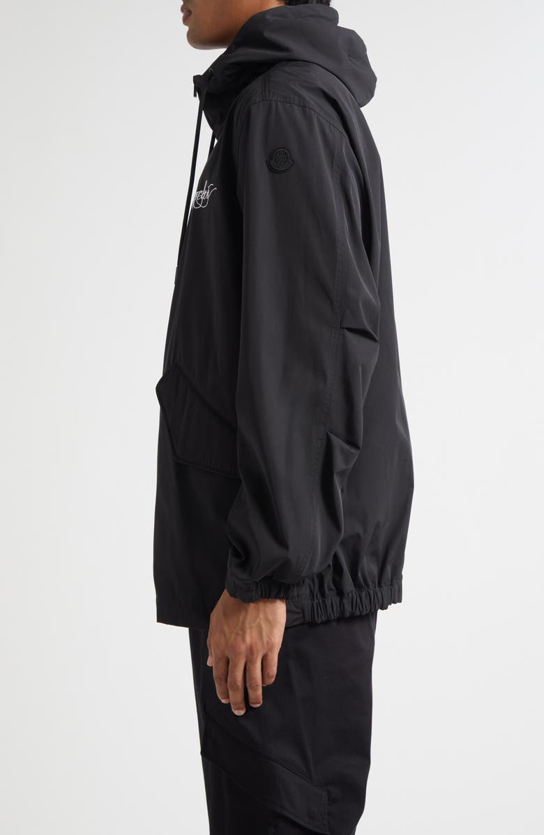 Moncler Iraclia Hooded Jacket, Alternate, color, Black