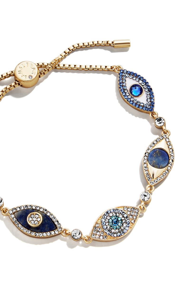BaubleBar Alternating Evil Eye Bracelet, Alternate, color, Blue