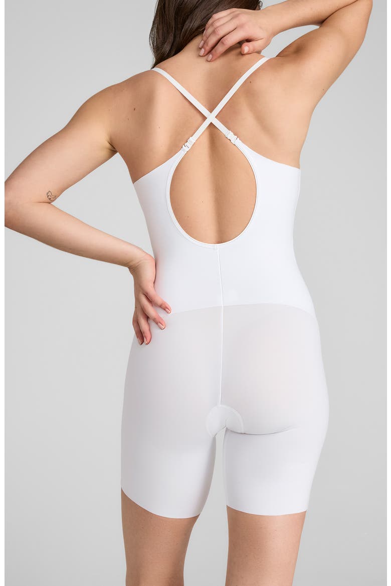 Low Back Mid Thigh Shaper Bodysuit, Alternate, color, ASTRAL