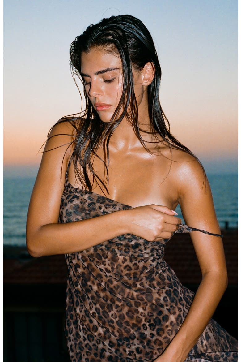 Beach To Bar Dress, Alternate, color, LEOPARD
