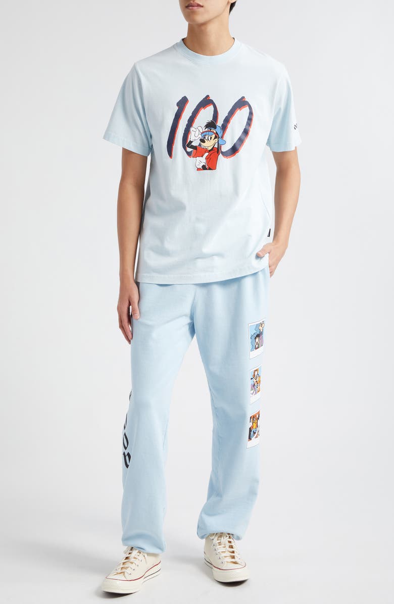 Noon Goons x Disney Vacation Cotton Fleece Sweatpants, Alternate, color, Baby Blue
