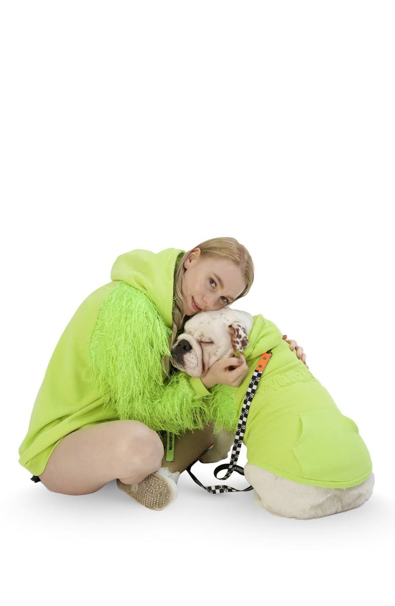 Moshiqa I Woof U Green Human Hoodie, Alternate, color, Green
