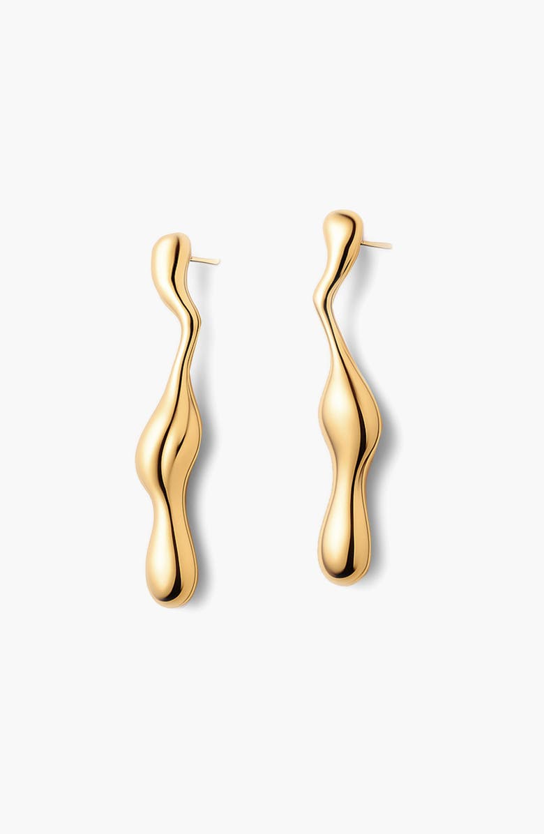 YOJ Charlotte x YOJ Magma Drop Earrings in Gold, Main, color, Gold