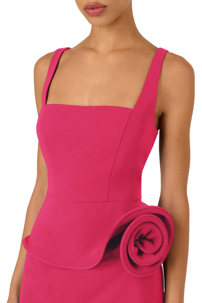 Stretch Crepe Minidress, Alternate, color, DAHLIA DUSK
