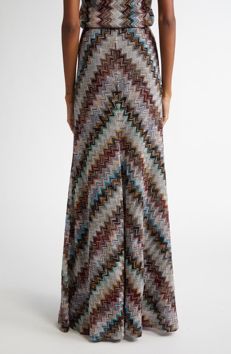 Missoni Shimmer Zigzag Maxi Sweater Skirt, Alternate, color,