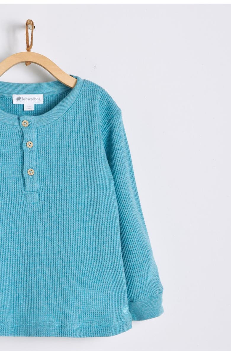 Babycottons T-Shirt Riley Pima Waffle for Toddler, Alternate, color, Green