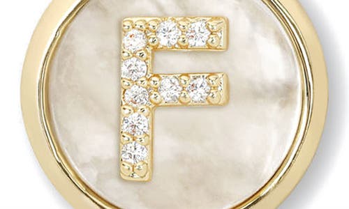 Melinda Maria Baby Love Letters Initial Pendant Necklace In Gold F