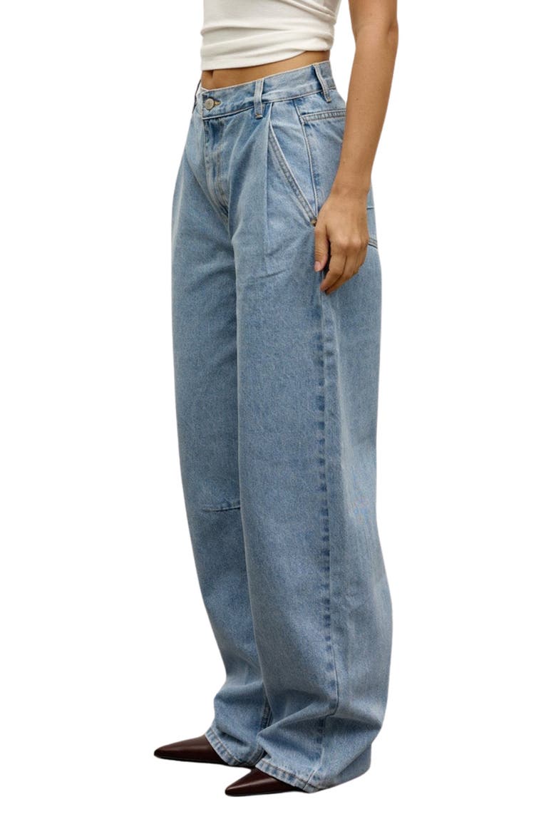 Aston Boyfriend Wide Leg Jeans, Alternate, color, ATLANTA