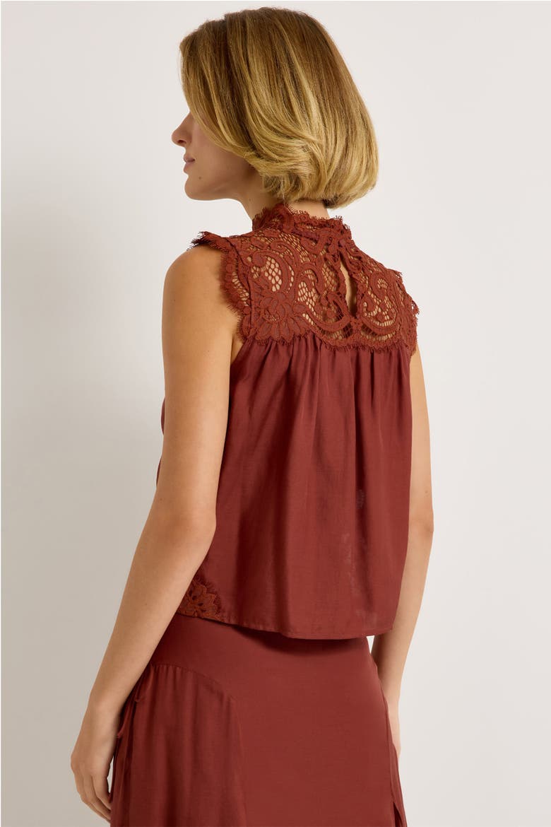 Naiomi Top, Alternate, color, Auburn