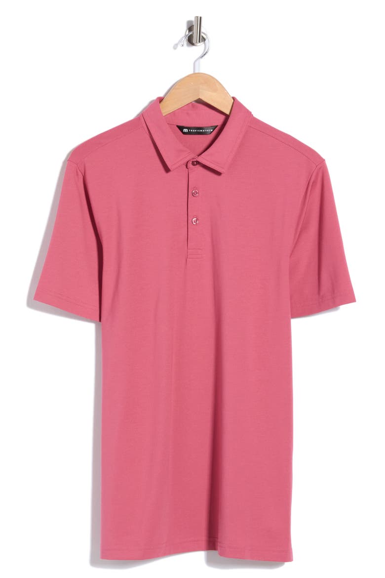 Featherweight Performance Polo, Main, color, ROSE WINE