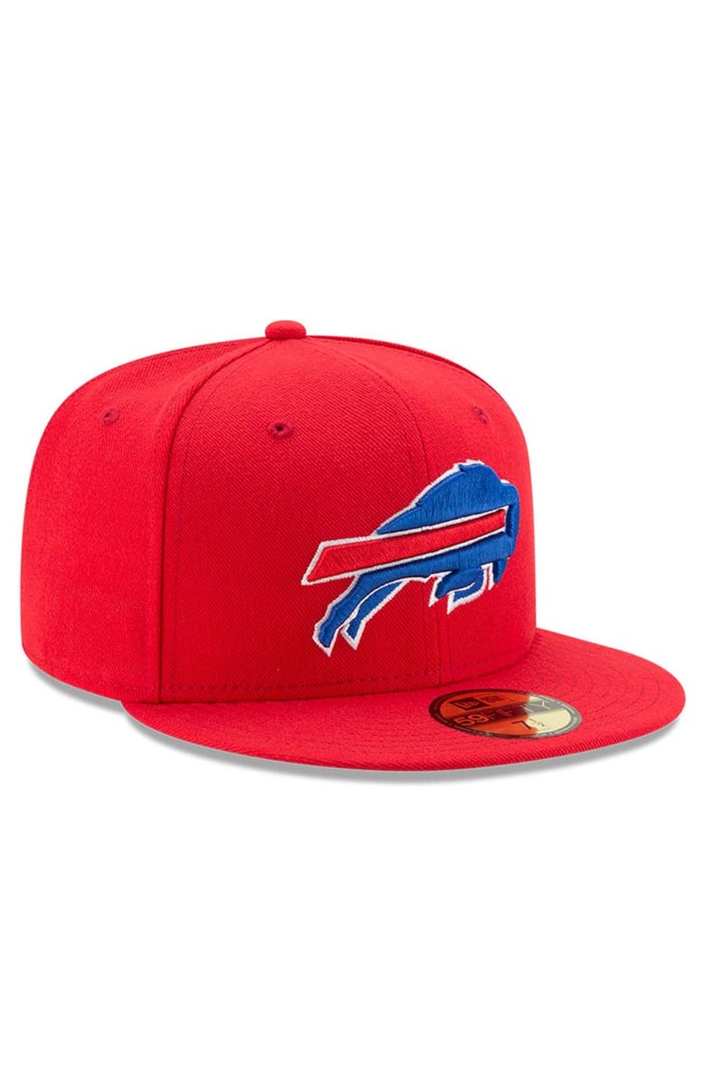 New Era Men's New Era Red Buffalo Bills Omaha 59FIFTY Fitted Hat, Alternate, color, Red