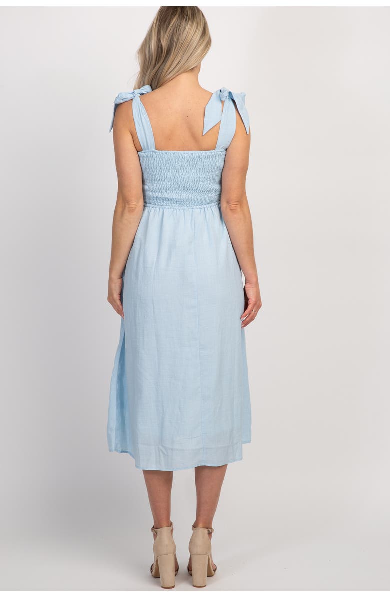 PinkBlush Strap Tie Smocked Dress, Alternate, color, 