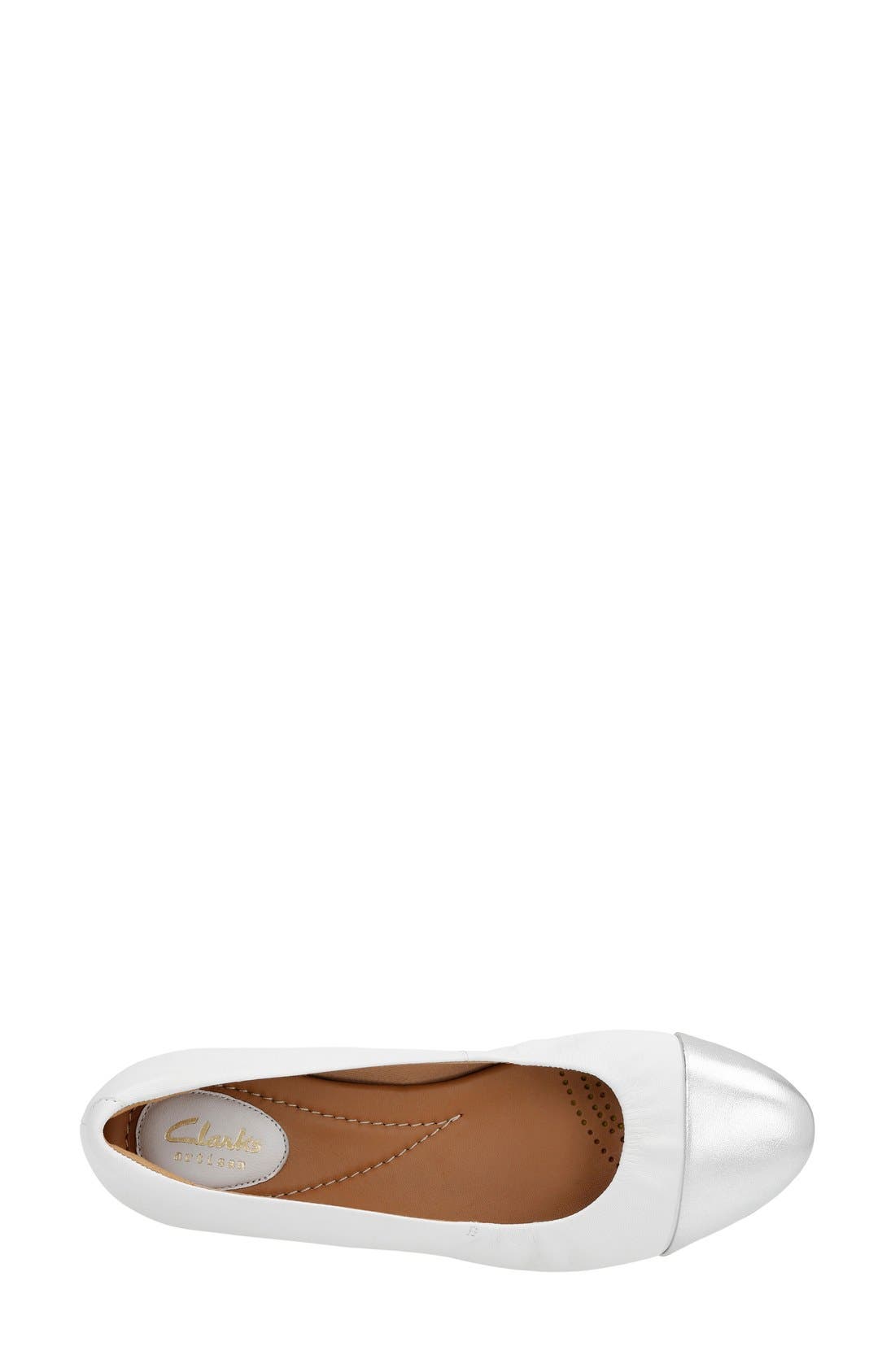 Clarks<sup>®</sup> 'Alitay Susan' Cap Toe Flat, Alternate, color, 