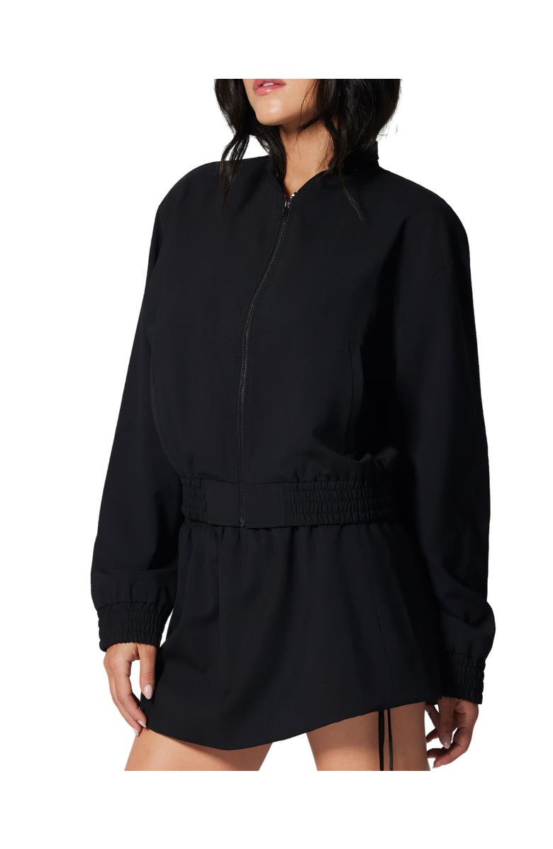 Kiki de Montparnasse Suiting Bomber Jacket, Alternate, color, Black