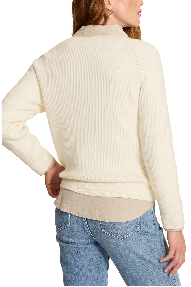Cloud Bay Embroidered Sweater, Alternate, color, COCONUT