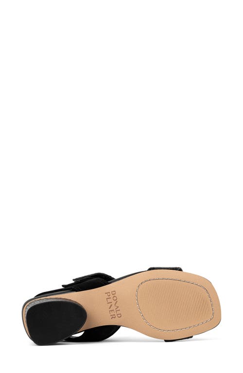 Shop Donald Pliner Oversize Buckle Slingback Sandal In Black