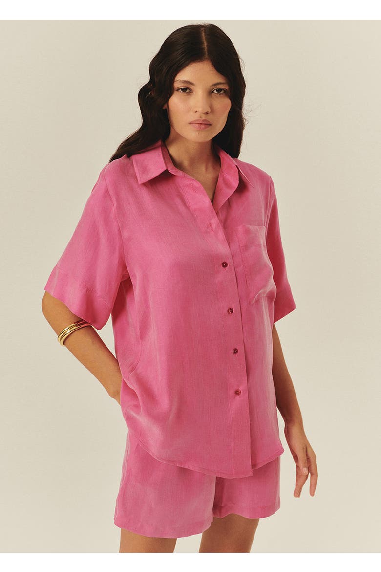 Miranda Lyocell Shirt, Main, color, PINK