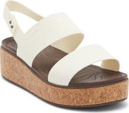 CROCS Brooklyn Cork Low Platform Wedge Sandal