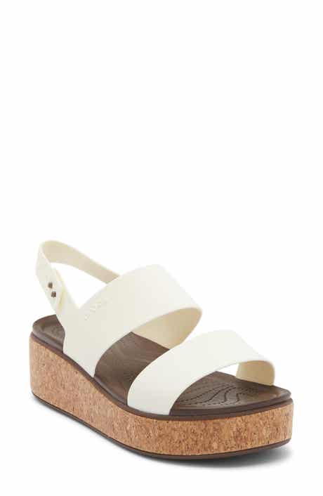 CROCS Brooklyn Cork Low Platform Wedge Sandal