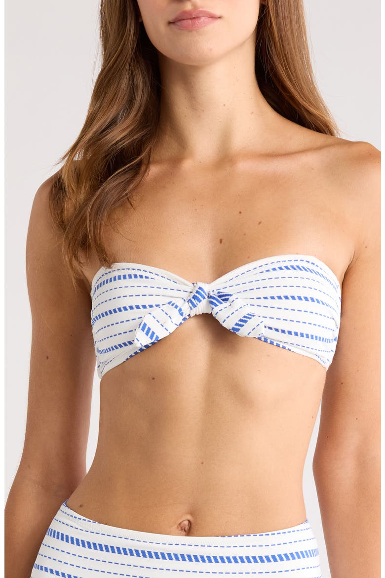 Ava Bandeau Bikini Top, Main, color, TIKI AZURE