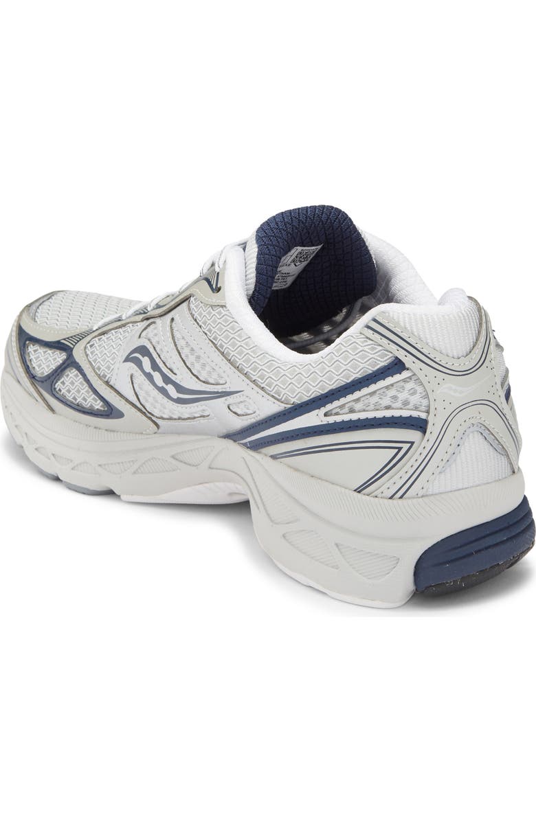 Saucony Gender Inclusive ProGrid Guide 7 Sneaker, Alternate, color, Oyster/ Navy