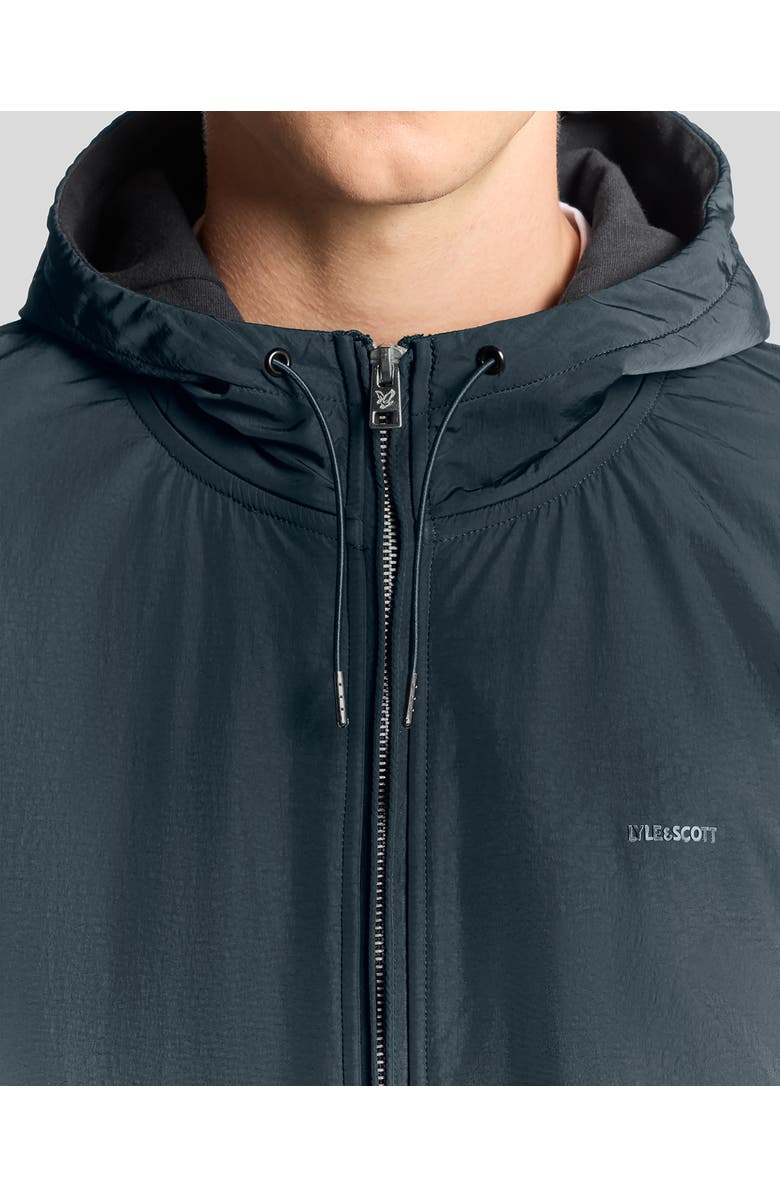 Lyle & Scott Half Raglan Hybrid Hoodie, Alternate, color, Dark Navy