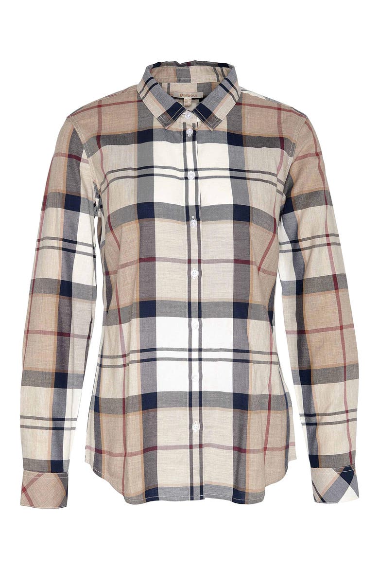 Bredon Check Button-Up Shirt, Alternate, color, HESSIAN TARTAN BROWN
