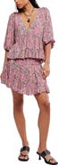 Free People Perishing Floral Print Blouse & Skirt Set