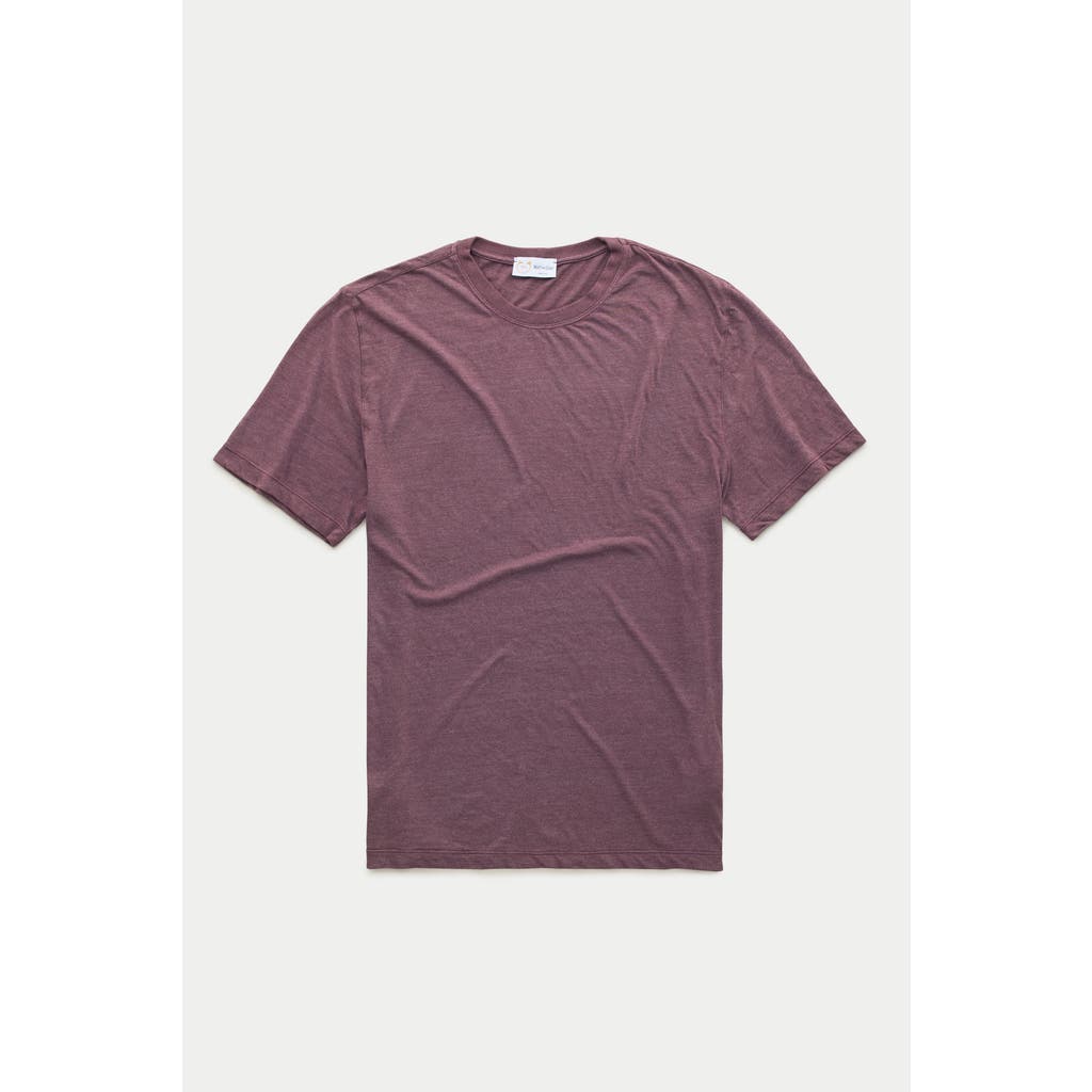 Wolf Vs. Goat (wvg) Light Weight Viscose Sorona Short Sleeve Crew Neck T-shirt In Purple