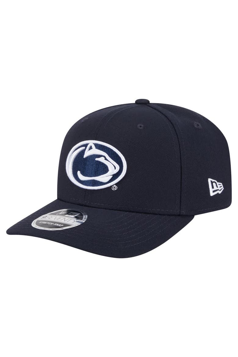 Men's New Era  Navy Penn State Nittany Lions Team Collective 9SEVENTY Stretch-Snap Adjustable Hat, Main, color, Navy
