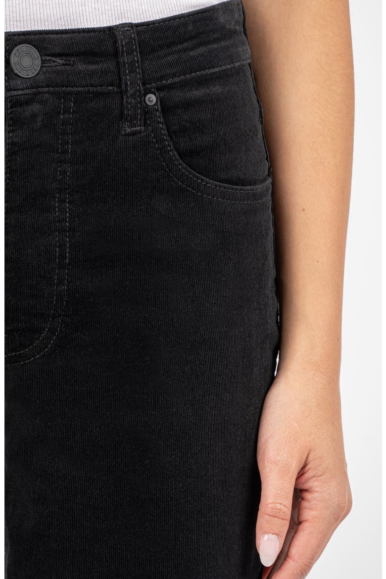 Rachael High Waist Corduroy Mom Jeans, Alternate, color, BLACK JM