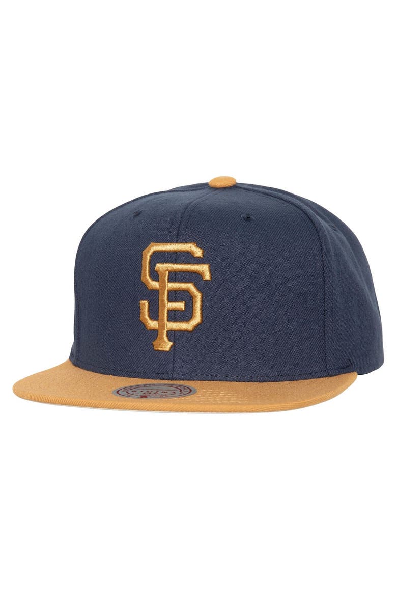 Mitchell & Ness Men's Mitchell & Ness Navy San Francisco Giants Work It Snapback Hat, Main, color, 