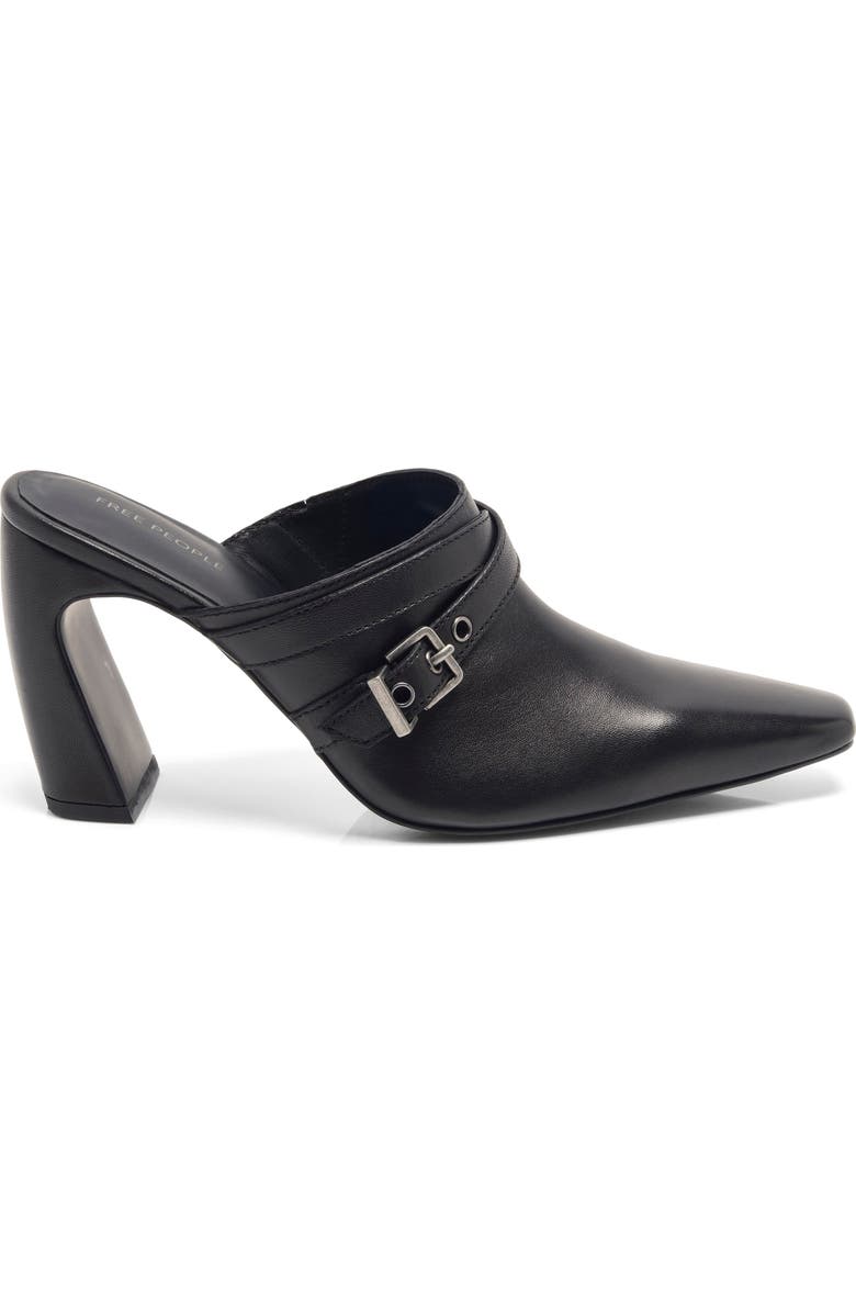 Free People Date Night Mule, Alternate, color, Black Leather